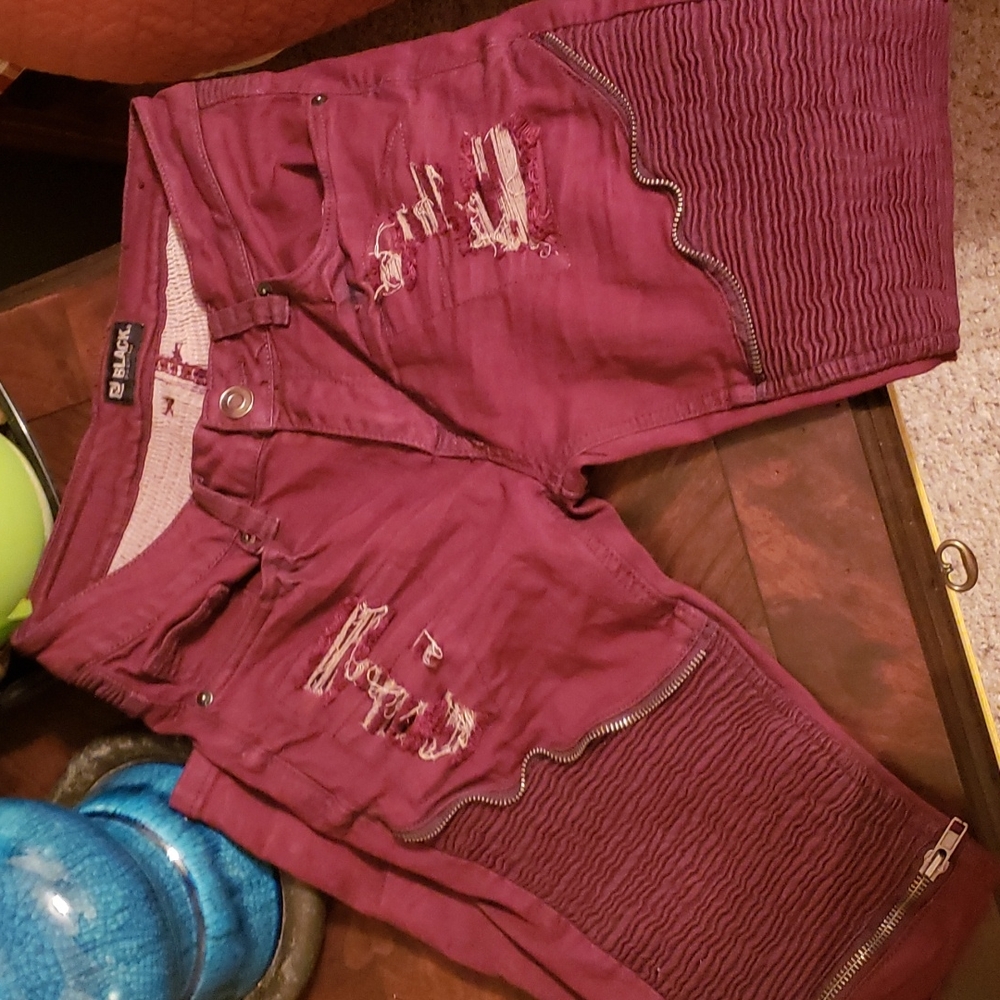 Red distressed Skinny  Jeans